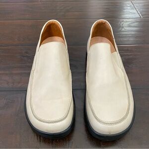 Footprints By Birkenstock Made In Portugal Women Leather Upper Cream Loafer 40